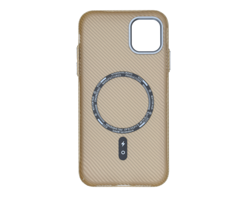 Чохол D Glory Ultra Slim with MagSafe iPhone 11 beige carbon PLS-00-00156434