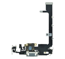 Шлейф iPhone 11 Pro Max з роз'ємом зарядки silver (Original China) PLS-00-00104402