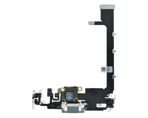 Шлейф iPhone 11 Pro Max з роз'ємом зарядки silver (Original China) PLS-00-00104402