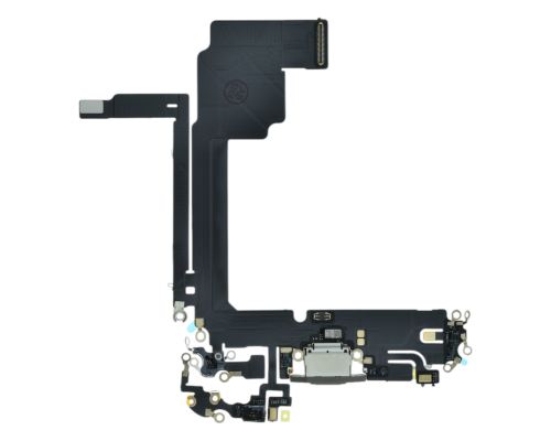 Шлейф iPhone 15 Pro Max з роз'ємом зарядки natural titanium (Original China) PLS-00-00112861