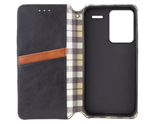 Чохол-книжка Leather Cubic Xiaomi Redmi Note 13 Pro Plus 5G black PLS-00-00131706
