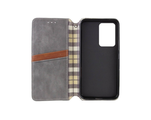 Чохол-книжка Leather Cubic Xiaomi Redmi 13 gray PLS-00-00131663