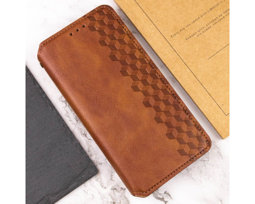Чохол-книжка Leather Cubic Samsung M156 Galaxy M15 brown PLS-00-00131722