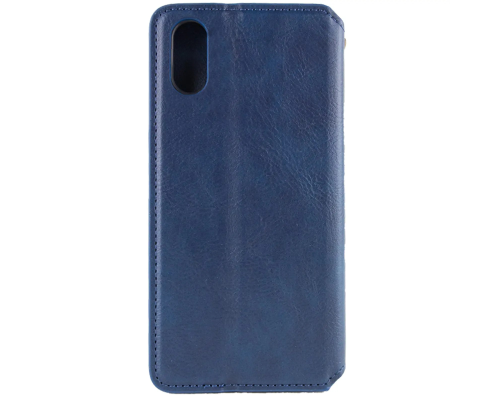 Чохол-книжка Leather Cubic для iPhone X (XS) blue PLS-00-00162741