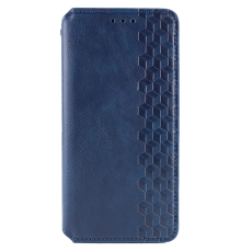 Чохол-книжка Leather Cubic для iPhone X (XS) blue PLS-00-00162741