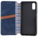 Чохол-книжка Leather Cubic для iPhone X (XS) blue PLS-00-00162741