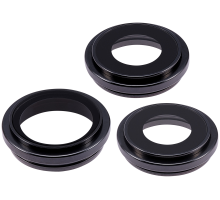 Скло камери Apple iPhone 15 Pro Max з рамкою black titanium (Original) PLS-00-00111867