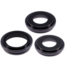 Скло камери Apple iPhone 15 Pro Max з рамкою black titanium (Original) PLS-00-00111867