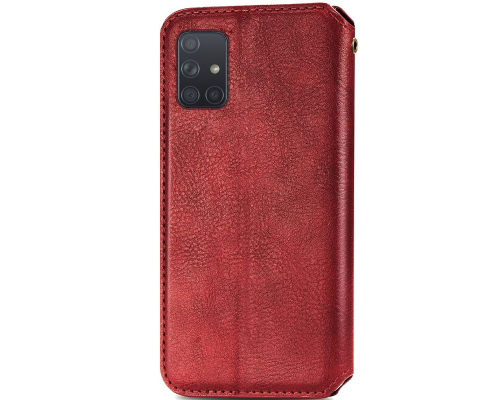 Чохол-книжка Leather Cubic Samsung A515 Galaxy A51 red PLS-00-00162908