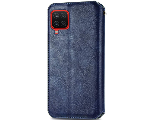 Чохол-книжка Leather Cubic Samsung A125 Galaxy A12 blue PLS-00-00162858