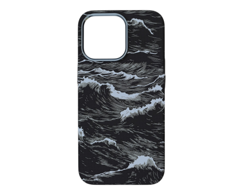 Чохол D Glory Ultra Slim with Magnetic для iPhone 12 Pro Max black wave PLS-00-00166052