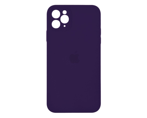 Чохол Silicone Case Квадратні Борти Full Camera iPhone 11 Pro purple PLS-00-00102448