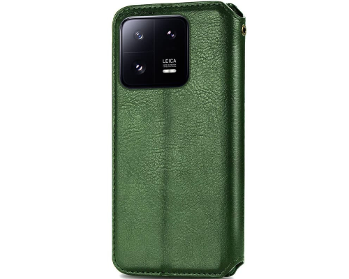 Чохол-книжка Leather Cubic Xiaomi 13 green PLS-00-00162975
