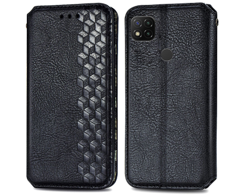 Чохол-книжка Leather Cubic Xiaomi Redmi 9C black PLS-00-00163055