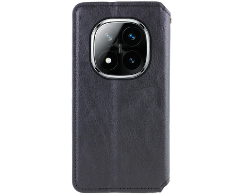 Чохол-книжка Leather Cubic Xiaomi Redmi Note 14 Pro 4G black PLS-00-00163108
