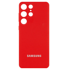 Чохол Silicone Cover Full Camera Samsung S918 Galaxy S23 Ultra red PLS-00-00105599