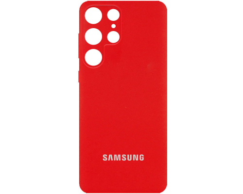 Чохол Silicone Cover Full Camera Samsung S918 Galaxy S23 Ultra red PLS-00-00105599