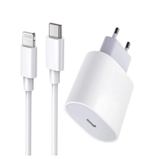 Зарядний пристрій Apple iPhone 14 Pro Max з кабелем Lightning 20W 1USB-C white PLS-00-00108042