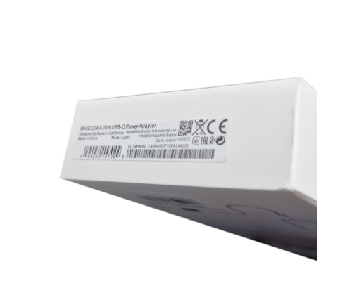 Зарядний пристрій Apple iPhone 14 Pro Max з кабелем Lightning 20W 1USB-C white PLS-00-00108042
