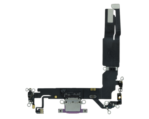 Шлейф iPhone 16 з роз'ємом зарядки pink (Original Used) PLS-00-00134003