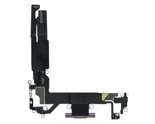 Шлейф iPhone 16 з роз'ємом зарядки pink (Original Used) PLS-00-00134003