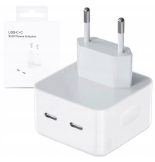 Зарядний пристрій Apple 35W 2USB-C (Original China) white PLS-00-00106129
