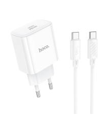 Зарядний пристрій Hoco C76A Pro 30W 3A USB-C з кабелем С-C white PLS-00-00145588
