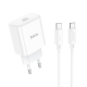 Зарядний пристрій Hoco C76A Pro 30W 3A USB-C з кабелем С-C white PLS-00-00145588