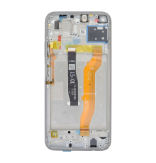 Дисплей Huawei P40 lite з сенсором та рамкою silver (Service - без АКБ) PLS-00-00163682