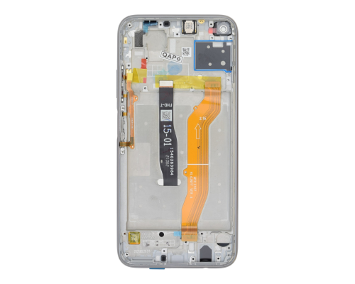Дисплей Huawei P40 lite з сенсором та рамкою silver (Service - без АКБ) PLS-00-00163682