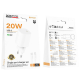 Зарядний пристрій Borofone BA103A 20W 3A USB-C з кабелем C-C white PLS-00-00169789