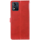 Чохол-книжка Leather GETMAN with card holder Motorola Moto E13 red PLS-00-00148155