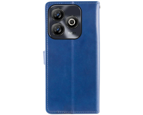 Чохол-книжка Leather GETMAN with card holder ZTE Blade A75 blue PLS-00-00148432