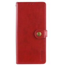 Чохол-книжка Leather GETMAN with card holder Motorola Moto E13 red PLS-00-00148155