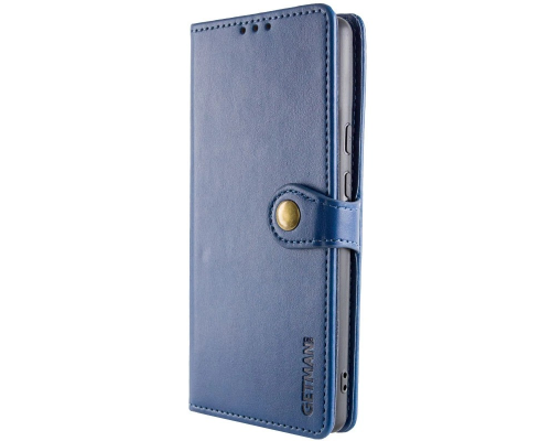Чохол-книжка Leather GETMAN with card holder Xiaomi Redmi Note 14 Pro 4G blue PLS-00-00148414