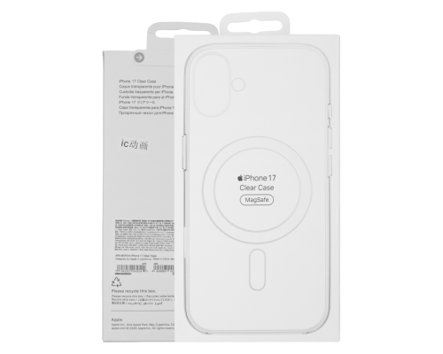 Чохол Clear Case iPhone 17 з MagSafe та Анімацією (Original China) clear PLS-00-00146558
