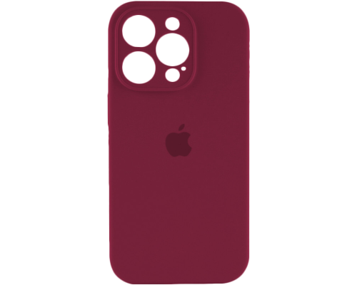 Чохол Silicone Case Full Camera Protective iPhone 15 Pro plum PLS-00-00116468