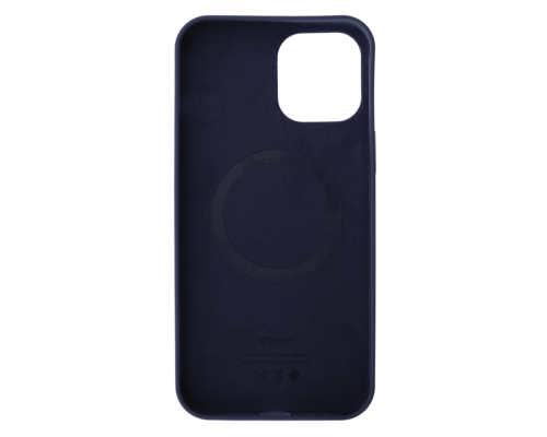 Чохол Silicone Case Full з MagSafe та Анімацією iPhone 12 Pro Max deep navy PLS-00-00109110