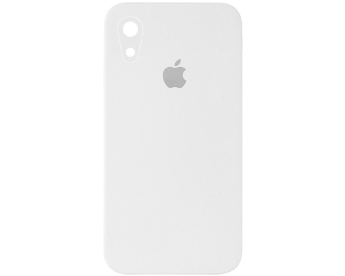 Чохол Silicone Case Квадратні Борти Full Camera iPhone XR white PLS-00-00104669