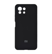 Чохол Silicone Cover Full Camera Xiaomi Mi 11 Lite black PLS-00-00112252