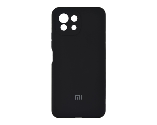 Чохол Silicone Cover Full Camera Xiaomi Mi 11 Lite black PLS-00-00112252