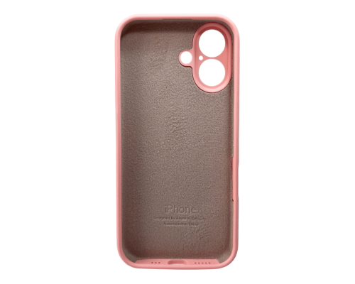 Чохол Silicone Case Full Camera Protective для iPhone 16 pink PLS-00-00130770
