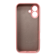 Чохол Silicone Case Full Camera Protective для iPhone 16 pink PLS-00-00130770