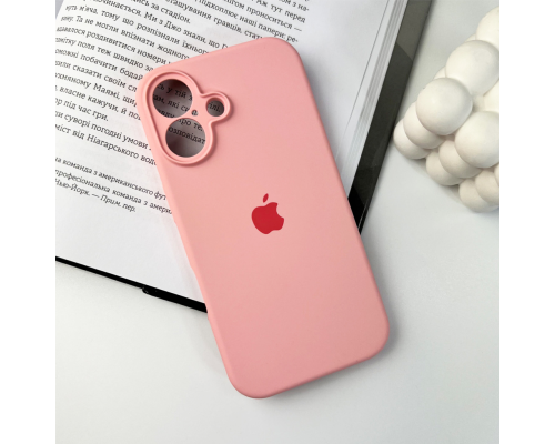 Чохол Silicone Case Full Camera Protective для iPhone 16 pink PLS-00-00130770