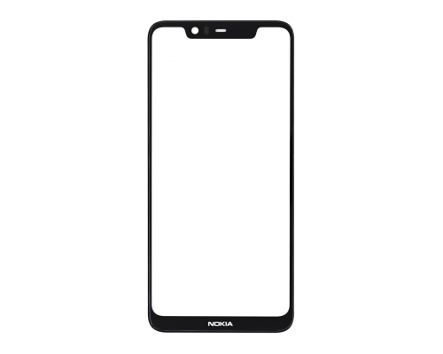 Скло дисплея Nokia 5.1 Plus Dual Sim (TA-1109) black (Original China) PLS-00-00073523