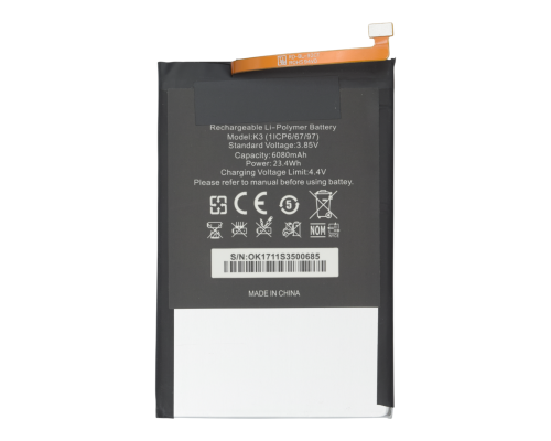 Акумулятор Oukitel K3 Plus 6080 mAh PLS-00-00067121