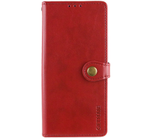 Чохол-книжка Leather GETMAN with card holder Samsung A556 Galaxy A55 5G red PLS-00-00128871