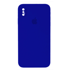 Чохол Silicone Case Квадратні Борти Full Camera iPhone X (XS) royal blue PLS-00-00107573