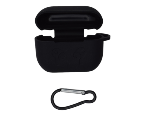 Чохол Silicone Case Slim with Carbine for AirPods Pro black PLS-00-00133689