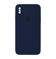 Чохол Silicone Case Квадратні Борти Full Camera iPhone XS Max navy blue PLS-00-00123135